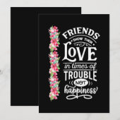 Invitation Amis Montrent Leur Amour (Devant / Derrière)