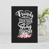 Invitation Amis Qui Restent Ensemble (Debout devant)