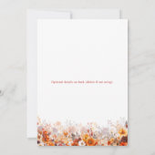 Invitation Amitié Thanksgiving mignonne Turquie (Dos)