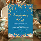 Invitation Amitié Thanksgiving Potluck Fall Leçons