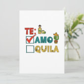 Invitation Amo Tequila Cinco De Mayo Drôle (Debout devant)