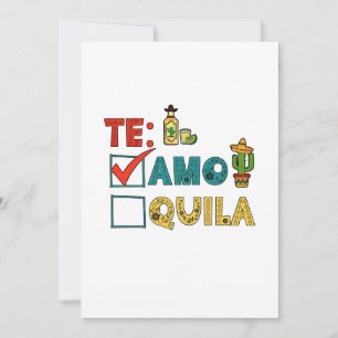 Invitation Amo Tequila Cinco De Mayo Drôle