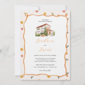 Invitation Amore & Aranci | Mariage d'agrumes lunaires (Devant)