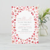 Invitation AMORE Petit Amoureux Valentines Baby shower de jou (Debout devant)