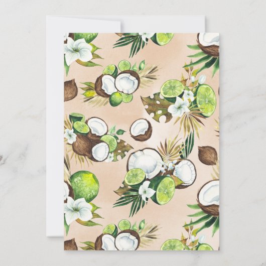 Invitation Amore | Réception de mariage à l'aquarelle (Dos)