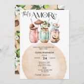 Invitation Amore | Réception de mariage à l'aquarelle (Devant / Derrière)