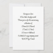 Invitation Amour à feuillage persistant | Grace sauvage (Dos)