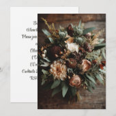 Invitation Amour à feuillage persistant | Grace sauvage (Devant / Derrière)