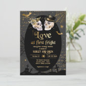 Invitation Amour à First Fright Halloween Couples Douche (Debout devant)