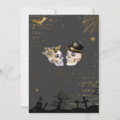 Invitation Amour à First Fright Halloween Couples Douche (Dos)