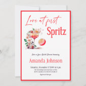 Invitation Amour à First Spritz Citrus Orange Fête des mariée (Devant)