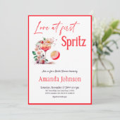 Invitation Amour à First Spritz Citrus Orange Fête des mariée (Debout devant)