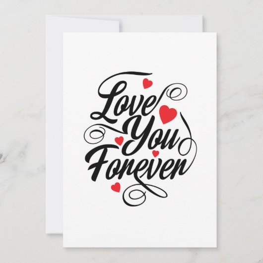 Invitation Amour à jamais (Devant)