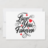 Invitation Amour à jamais (Dos)