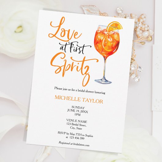 Invitation Amour À La Fête des mariées D'Été Du Premier Sprit