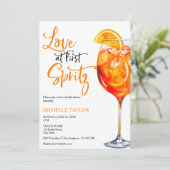 Invitation Amour À La Fête des mariées D'Été Du Premier Sprit (Debout devant)