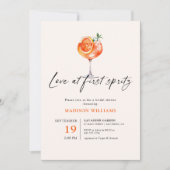 Invitation Amour À La Fête des mariées First Spritz (Devant)