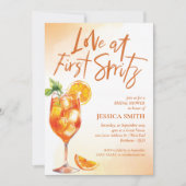 Invitation Amour À La Fête des mariées First Spritz (Devant)