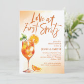 Invitation Amour À La Fête des mariées First Spritz (Debout devant)