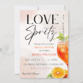 Invitation Amour à la Fête des mariées First Spritz (Devant)