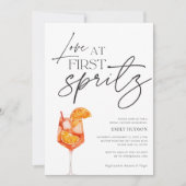 Invitation Amour à la Fête des mariées First Spritz (Devant)