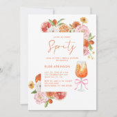 Invitation Amour À La Fête des mariées Florale First Spritz (Devant)