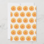 Invitation Amour à la Fête des mariées orange First Spritz (Dos)