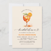 Invitation Amour à la Fête des mariées orange First Spritz (Devant)