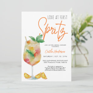 Invitation Amour amusant dès le premier Spritz Enterrement de
