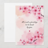 Invitation Amour Anniversaire Mariage (Devant / Derrière)