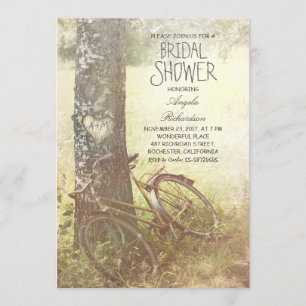 Invitation amour arbre rustique pays nuptiale douche invitati