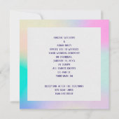 Invitation Amour arc-en-ciel sur bouleau (Dos)