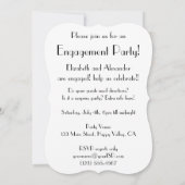 Invitation Amour Art Déco vintage, Feu d'Engagement (Dos)