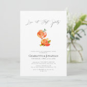 Invitation Amour au premier dîner de répétition moderne Sprit (Debout devant)