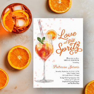Invitation Amour au Premier Spritz : Fête de Mariage