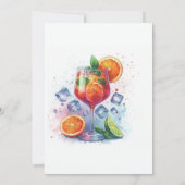 Invitation Amour au Premier Spritz : Fête de Mariage (Dos)