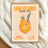 Invitation Amour au premier Spritz Modern Bachelorette Week-e