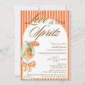 Invitation Amour Au Premier Spritz QR Code Fête des mariées o (Devant)
