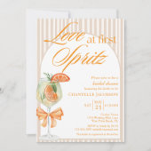 Invitation Amour au premier Spritz Rayures Bohèmes Réception (Devant)
