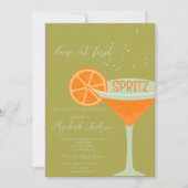 Invitation Amour au premier Spritz vert (Devant)