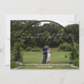 Invitation Amour Avec Un Flot Tourner Modifier La Date (Devant)