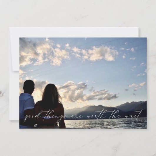 Invitation Amour Avec Un Flot Tourner Modifier La Date (Dos)