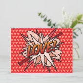 Invitation AMOUR Bande dessinée rétro amusante Art Pop (Debout devant)