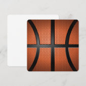 Invitation amour basketball sport (Devant / Derrière)