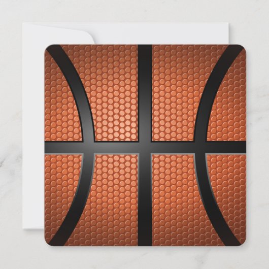 Invitation amour basketball sport (Devant)