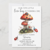Invitation Amour Bug Ladybug fête d'anniversaire (Devant)