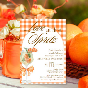 Invitation Amour Campagnard Élégant au Premier Spritz : Baby
