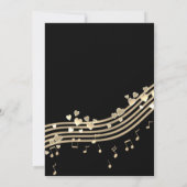 Invitation Amour Chanson 50e anniversaire (Dos)