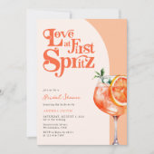 Invitation Amour chic moderne à la Fête des mariées First Spr (Devant)