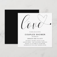 Amour Coeur Noir et blanc Couples modernes Douche